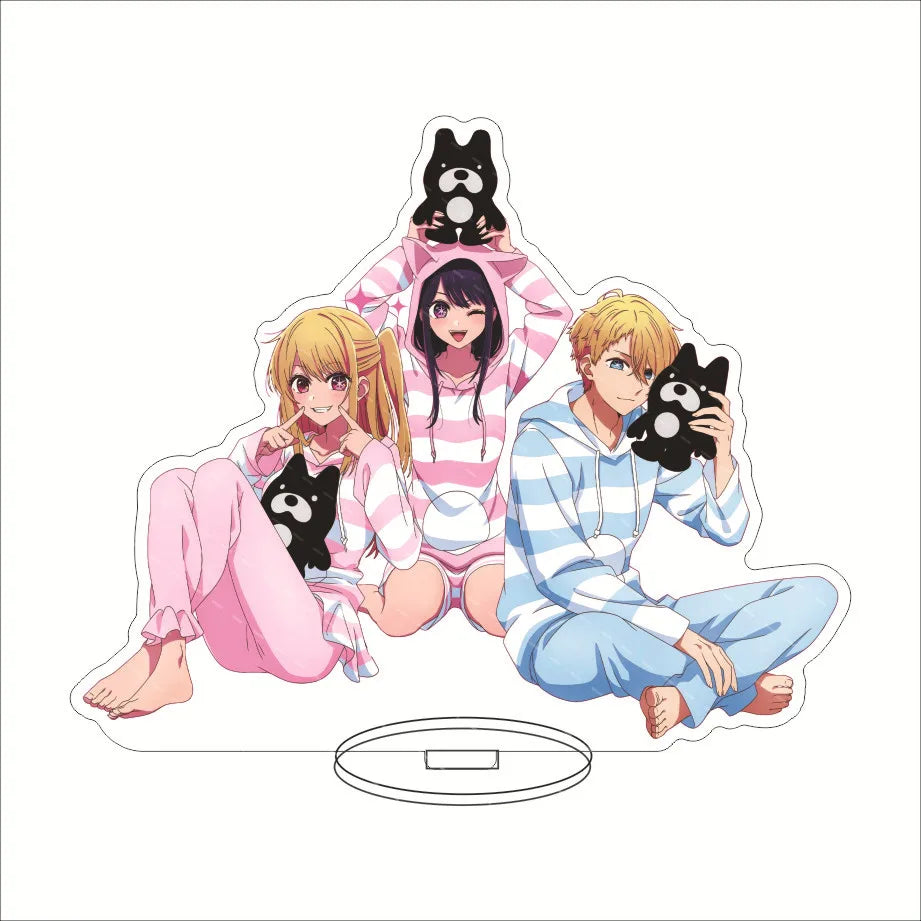 Japan Hot Anime OSHI NO KO Figures Hoshino Ai Acrylic Stands Hoshino Akuamarin Hoshino Rubii Character Model Fans Xmas Gifts
