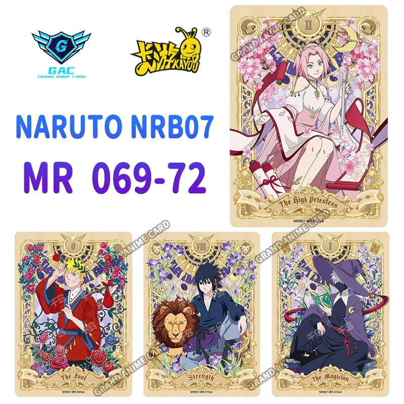 New Kayou Naruto T2W7 T4W6 Anime Uzumaki Naruto Rare Card Full Series SP MR PU UR PTR SSR SR R Complete Set Collection Card