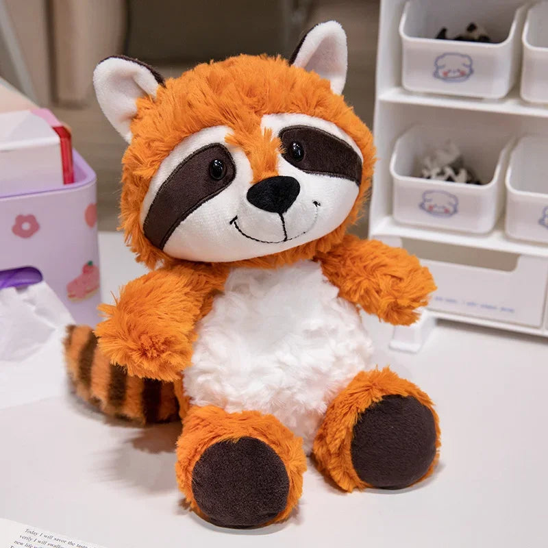 Stuffed Animals Kawaii Raccoon Plush Toy Lovely Fox Cute Soft Sloth Doll Pillow For Girls Children Kids Baby Birthday Gift