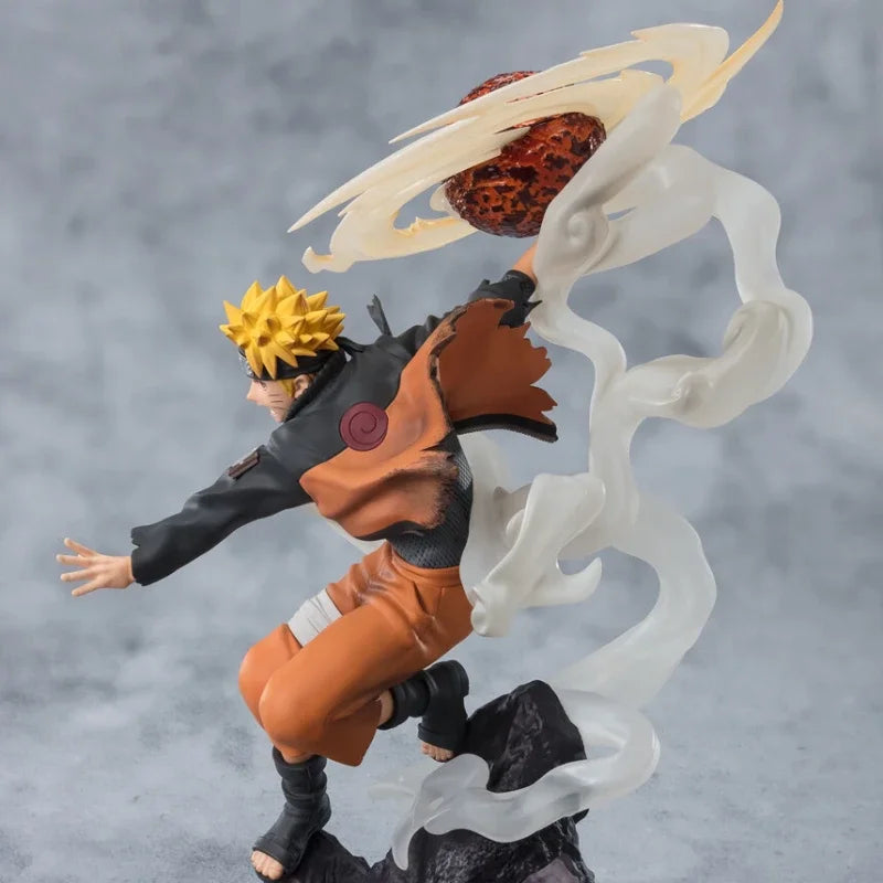 Bandai Original Genuine Anime Naruto Shippuuden Uzumaki Naruto Chou Gekisen Extra Battle Figuarts ZERO 24cm Model Toy Figures