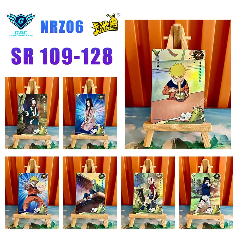 New Kayou Naruto T2W7 T4W6 Anime Uzumaki Naruto Rare Card Full Series SP MR PU UR PTR SSR SR R Complete Set Collection Card
