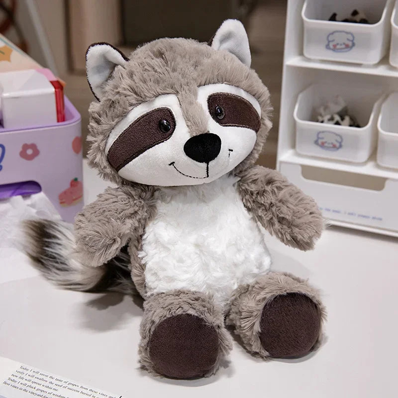 Stuffed Animals Kawaii Raccoon Plush Toy Lovely Fox Cute Soft Sloth Doll Pillow For Girls Children Kids Baby Birthday Gift