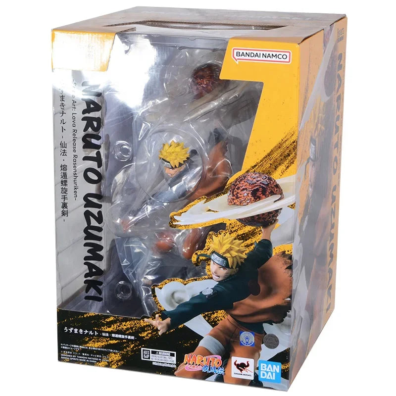 Bandai Original Genuine Anime Naruto Shippuuden Uzumaki Naruto Chou Gekisen Extra Battle Figuarts ZERO 24cm Model Toy Figures