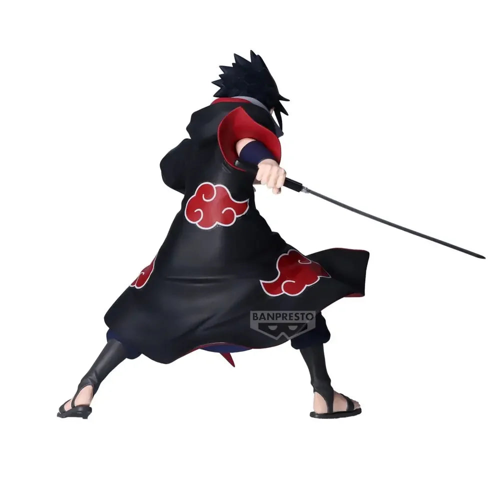 In Stock Original BANDAI Banpresto NARUTO VIBRATION STARS Uchiha Sasuke Akatsuki PVC Anime Figure Action Figures Model Toys