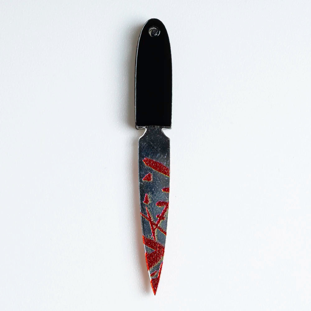 10Pcs Halloween Pendant Imitation Bloody Knife Charms Dagger Scissors Axe Saw Pendants For DIY Earring Keychain Jewelry Making