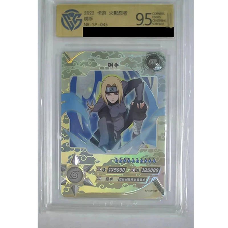 Kayou SP CCG9.5 Naruto Anime Characters Hyuga Hinata Tsunade Rare Limited Edition Collection Card Christmas Birthday Gift Toys