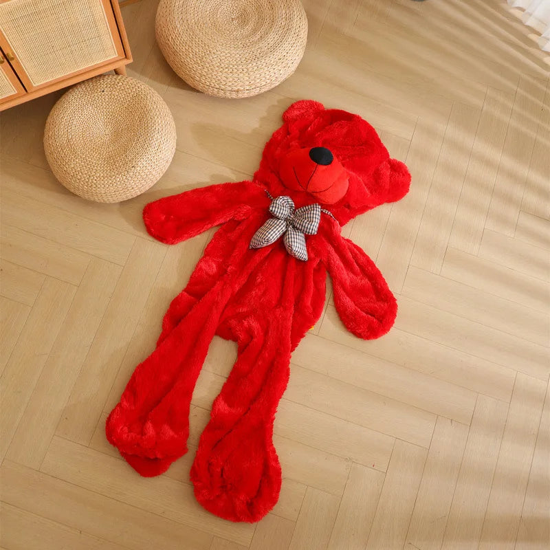 60-140cm Soft Unstuffed Empty Teddy Bear Skin Big Hugging Pillow Animal Cushion Children Birthday Gift Semi-finished Plush Toys