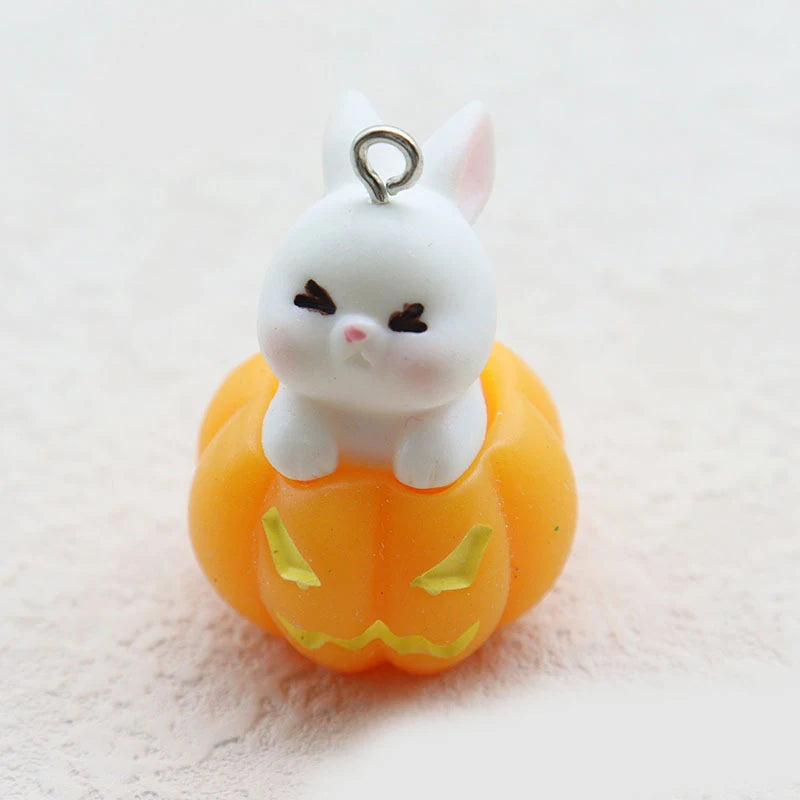 5Pcs 3D Halloween bat Charms Resin Pendant For Jewelry Making Diy Bracelet Necklace Earrings Handmade Accessories Supplies