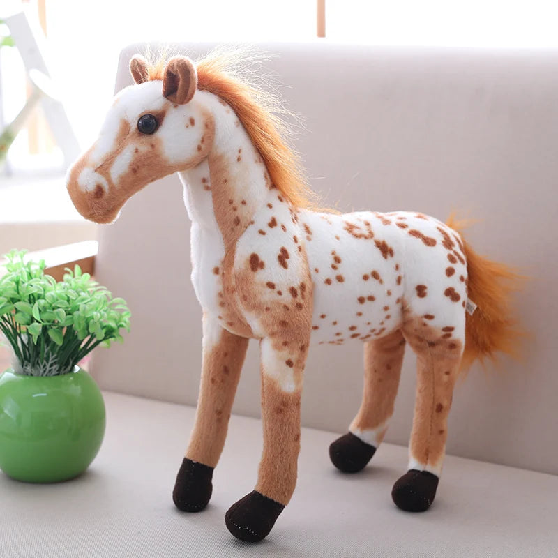 Cute Creative Cartoon Simulation Horse Plush Toy Doll Home Decoration Ornaments Children Kawaii Toy Girlfriend Birthday Gift