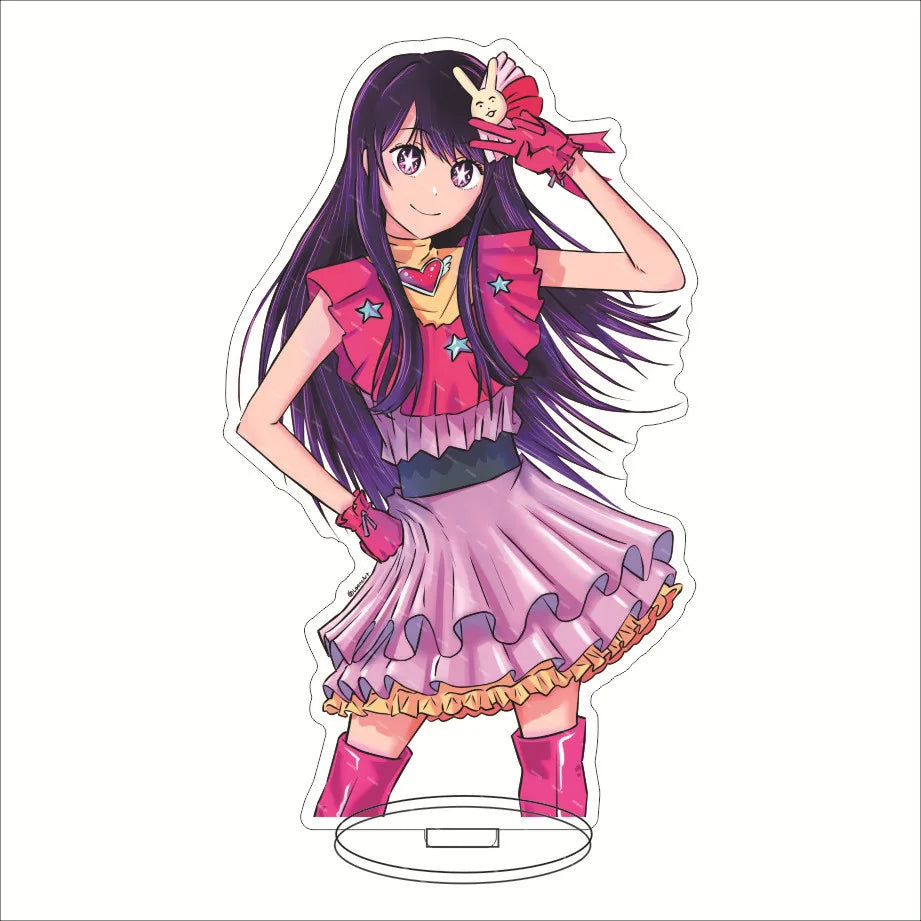 Japan Hot Anime OSHI NO KO Figures Hoshino Ai Acrylic Stands Hoshino Akuamarin Hoshino Rubii Character Model Fans Xmas Gifts