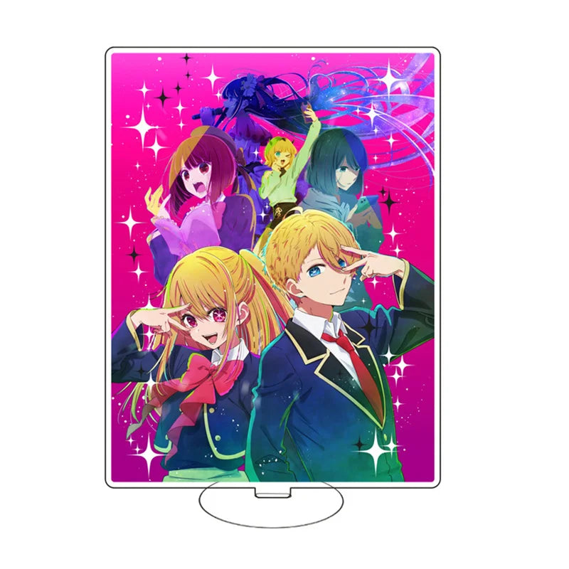 Anime Figure Oshi No Ko 2 Acrylic Stand Gorou Akuamarin Hoshino Ai Rubii Sarina Standing Model Plate Desk Display Ornament