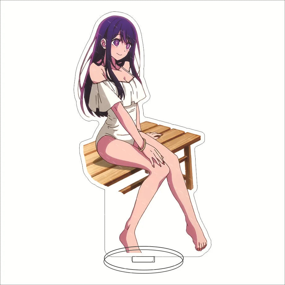 Japan Hot Anime OSHI NO KO Figures Hoshino Ai Acrylic Stands Hoshino Akuamarin Hoshino Rubii Character Model Fans Xmas Gifts