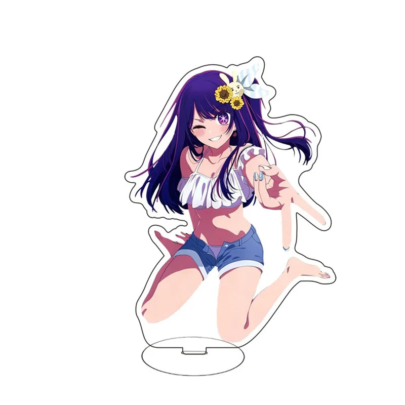 Anime Figure Oshi No Ko 2 Acrylic Stand Gorou Akuamarin Hoshino Ai Rubii Sarina Standing Model Plate Desk Display Ornament