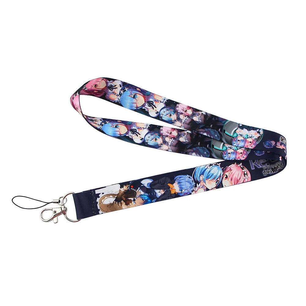 Anime Lanyard for Keys Card ID Badge Holder Phone Charm Key Chain Key Holder Key Rings Accessories