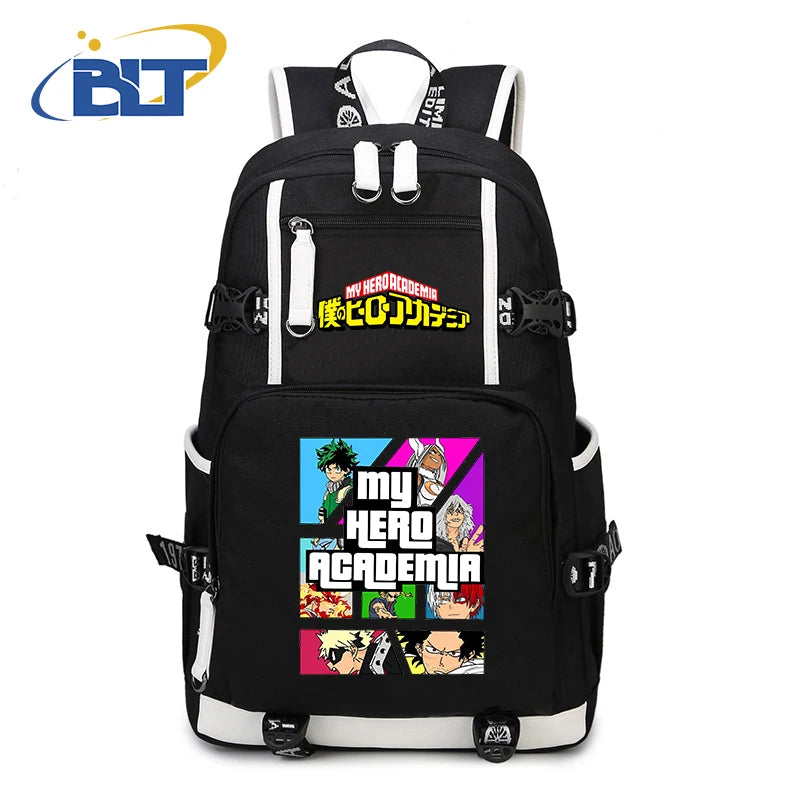 My Hero Academia Anime Backpack Campus Student Schoolbag Youth Travel Bag s Back to School Gift