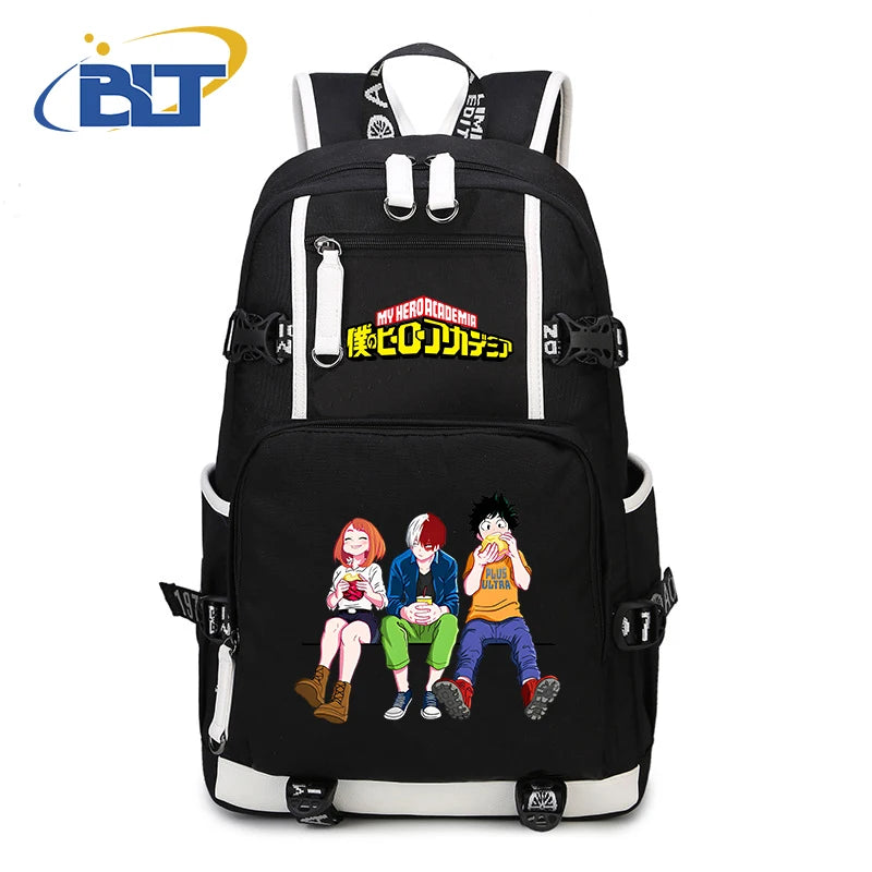 My Hero Academia Anime Backpack Campus Student Schoolbag Youth Travel Bag s Back to School Gift