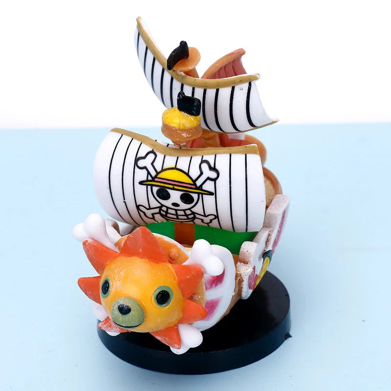 Anime One Piece 21cm The Straw Hat Pirates Boats THOUSAND SUNNY Ship PVC Action Figures Collectible Model Kids Toys Doll Gifts