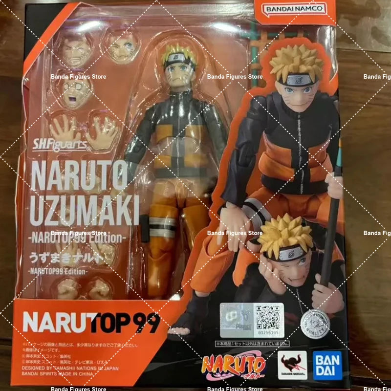 Original Bandai S.H.Figuarts Shf Naruto Shippuden Obito Uchiha Sasuke Kakashi In Stock Anime Action Collection Figures Model Toy