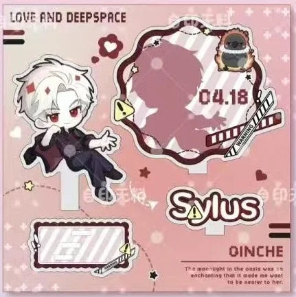 New Game Love and Deepspace Cute Anime Figure Xavier Zayne Rafayel ralayo Sylus Q Version Model Plate Desk Decor Fans Gift
