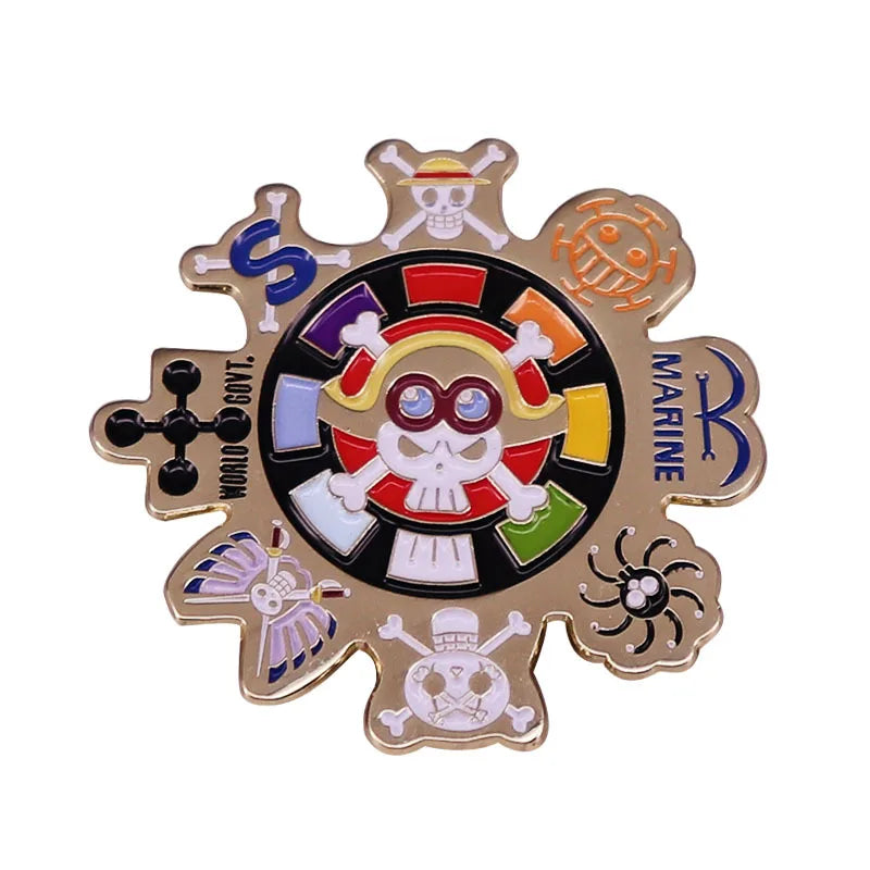 Anime One Piece Enamel Pin Pirate Ship Going Merry Brooches Lapel Pins for Backpack Briefcase Badges Fashion Jewelry Accessories