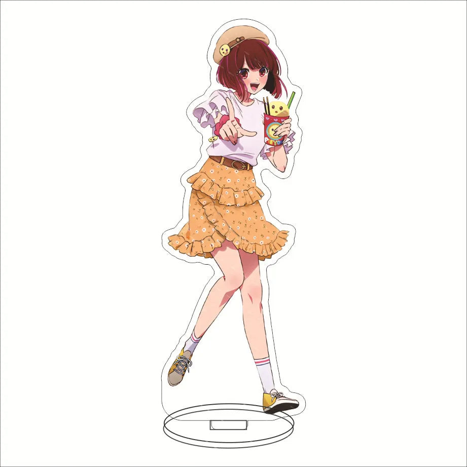 Japan Hot Anime OSHI NO KO Figures Hoshino Ai Acrylic Stands Hoshino Akuamarin Hoshino Rubii Character Model Fans Xmas Gifts