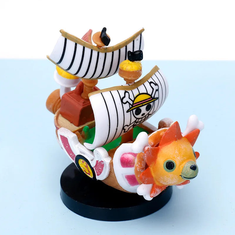 Anime One Piece 21cm The Straw Hat Pirates Boats THOUSAND SUNNY Ship PVC Action Figures Collectible Model Kids Toys Doll Gifts