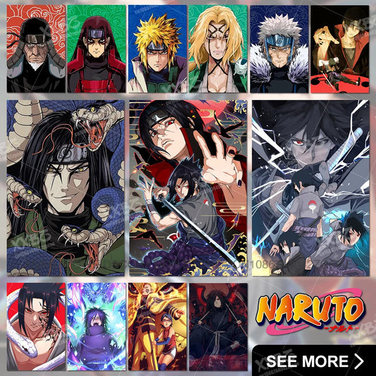 Naruto Home Decoration Uchiha Sasuke Painting Orochimaru Canvas Picture Uchiha Itachi Wall Art Anime Poster No Frame For Bedroom