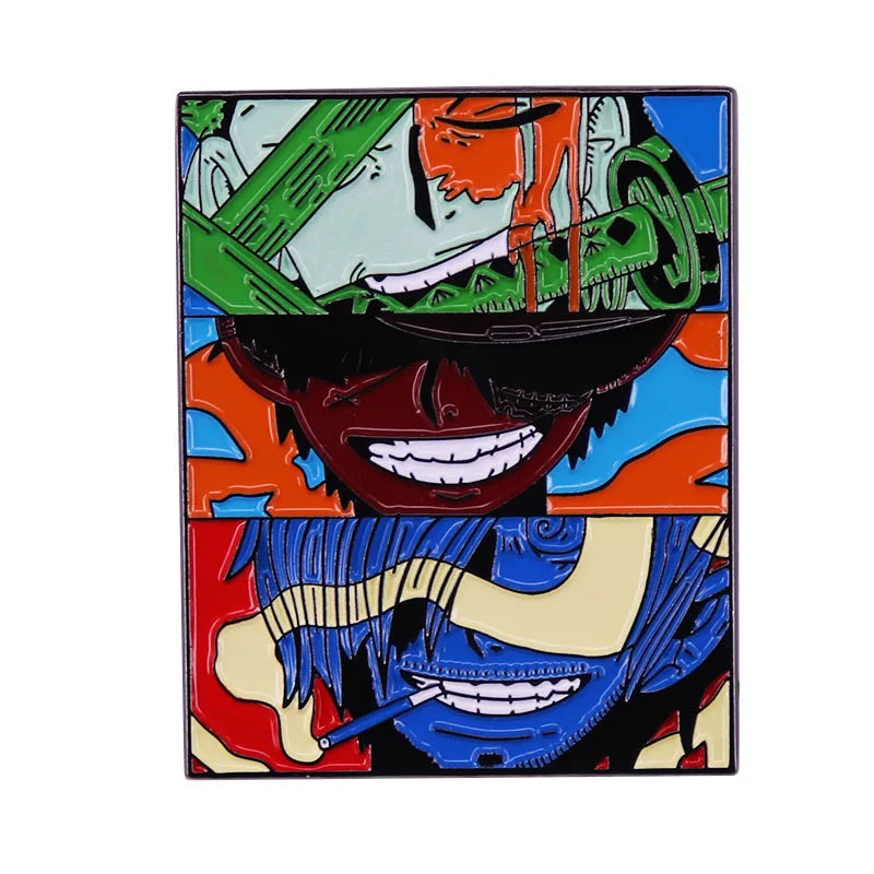 Anime One Piece Enamel Pin Pirate Ship Going Merry Brooches Lapel Pins for Backpack Briefcase Badges Fashion Jewelry Accessories