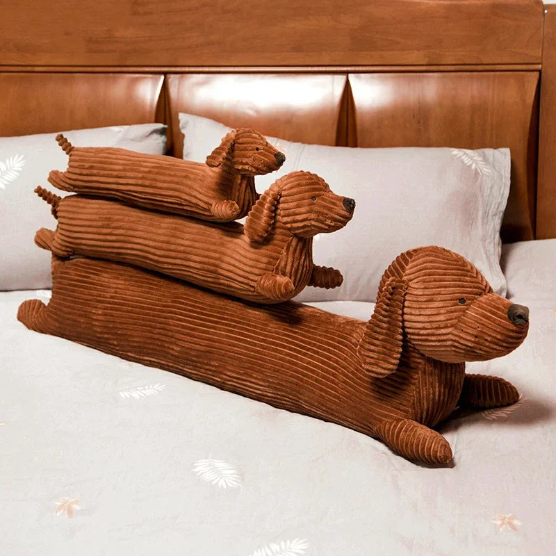 55cm Cartoon Dachshund Dog  Toy Plush Long Pillow Stuffed Plush Animals Girl Gifts Toys for Children Home Decor