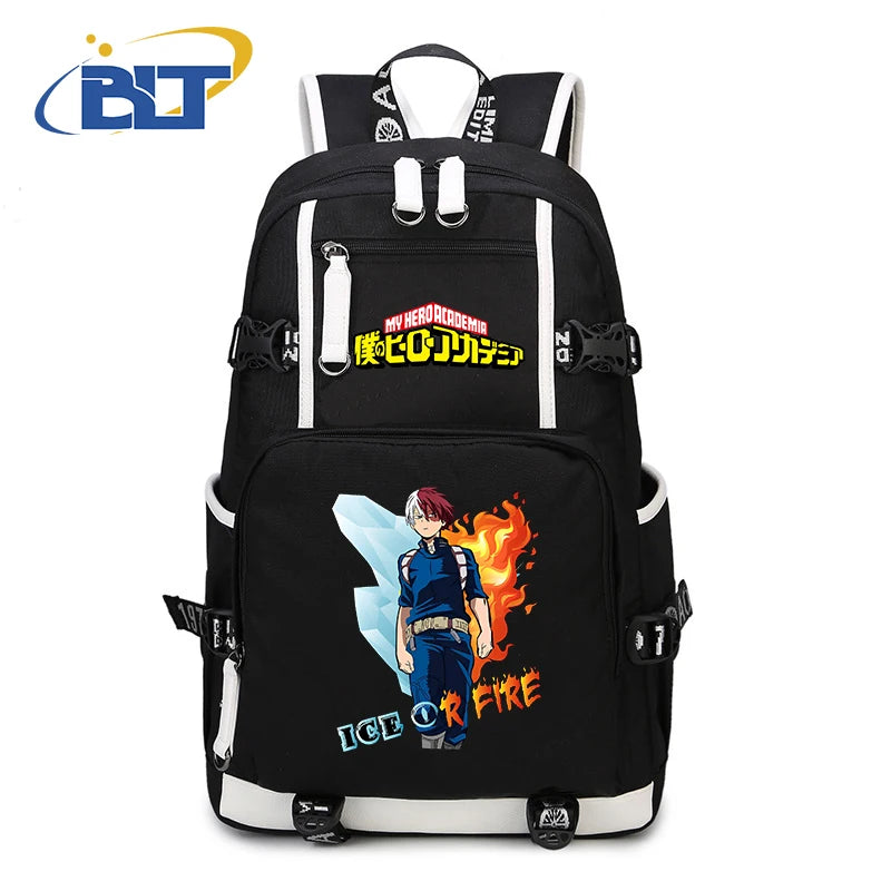 My Hero Academia Anime Backpack Campus Student Schoolbag Youth Travel Bag s Back to School Gift