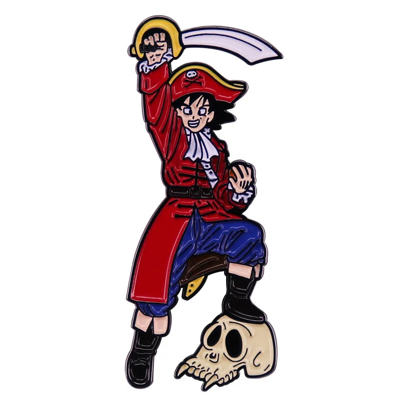 Anime One Piece Enamel Pin Pirate Ship Going Merry Brooches Lapel Pins for Backpack Briefcase Badges Fashion Jewelry Accessories