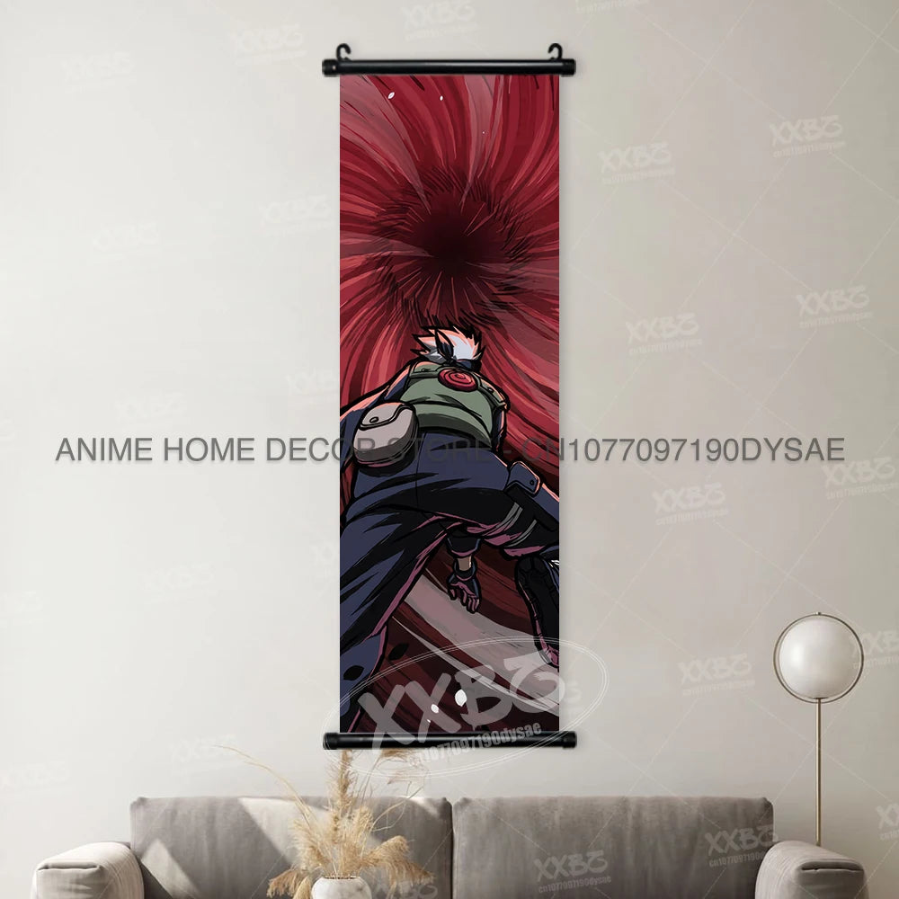Naruto Posters Senjyuu Hashiram Hanging Painting Tobirama Wall Art Sarutobi Hiruzen Anime Scrolls Picture Namikaze Minato Decor