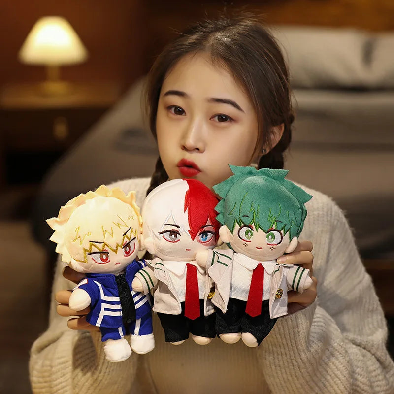 20cm Cartoon Anime My Hero Academia Plush Toys Midoriya Izuku  Cosplay Cartoon Props Stuffed Doll Gifts For Children