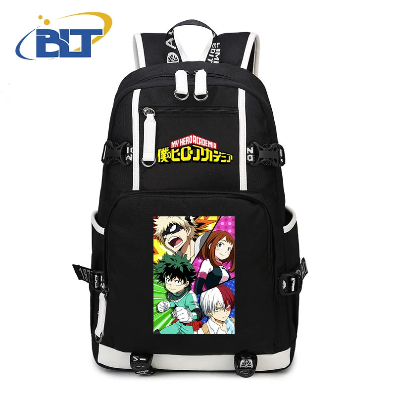 My Hero Academia Anime Backpack Campus Student Schoolbag Youth Travel Bag s Back to School Gift