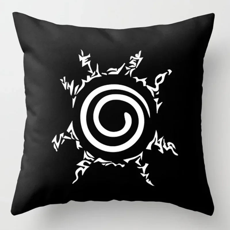 Anime Naruto Printed Pillow Case Red Cloud Uchiha Itachi Action Figures Square Pillow Covers Cushion Sofa Decor Cover Toys Gift
