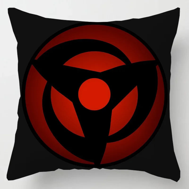 Anime Naruto Printed Pillow Case Red Cloud Uchiha Itachi Action Figures Square Pillow Covers Cushion Sofa Decor Cover Toys Gift