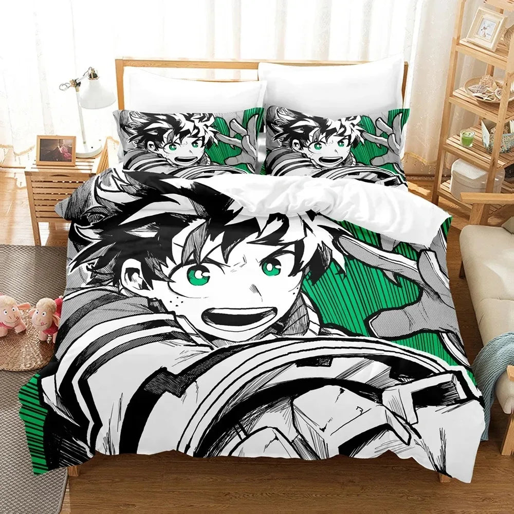 3d Anime Bedding Set My Hero Academia Quilt Duvet Cover Sets No Sheet Home Decor Single Queen King Size Gift Cute Kids Cartoon