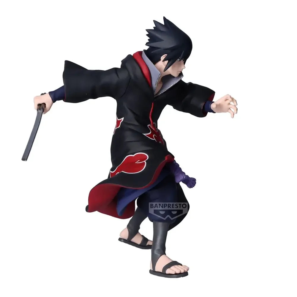 In Stock Original BANDAI Banpresto NARUTO VIBRATION STARS Uchiha Sasuke Akatsuki PVC Anime Figure Action Figures Model Toys