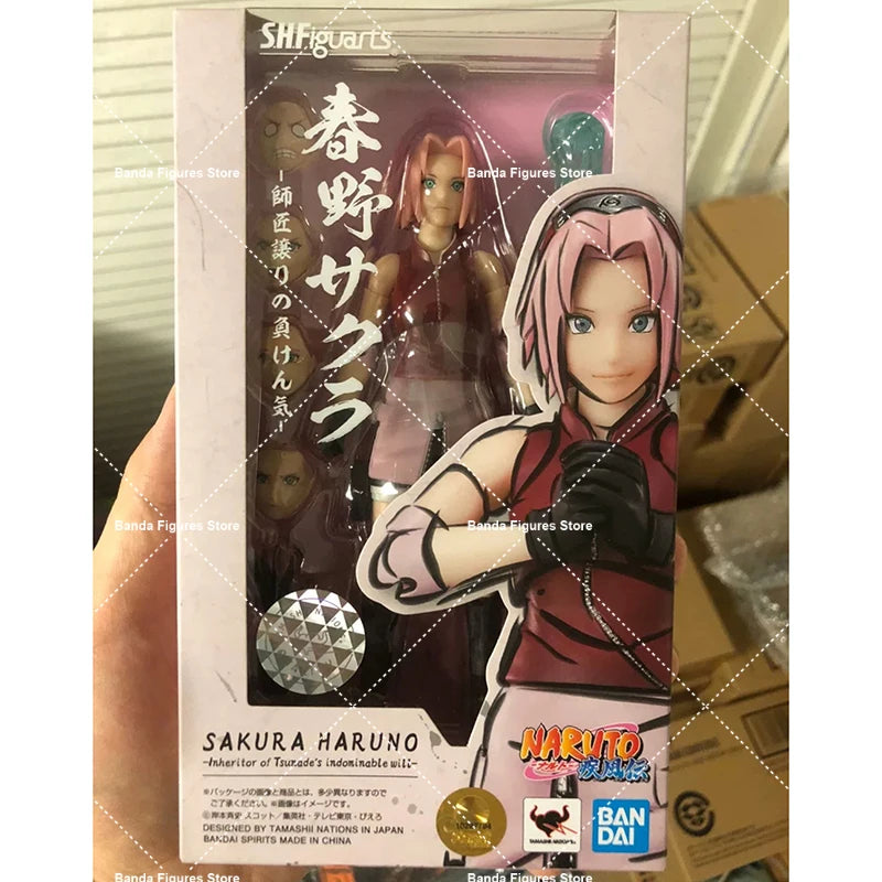 Original Bandai S.H.Figuarts Shf Naruto Shippuden Obito Uchiha Sasuke Kakashi In Stock Anime Action Collection Figures Model Toy