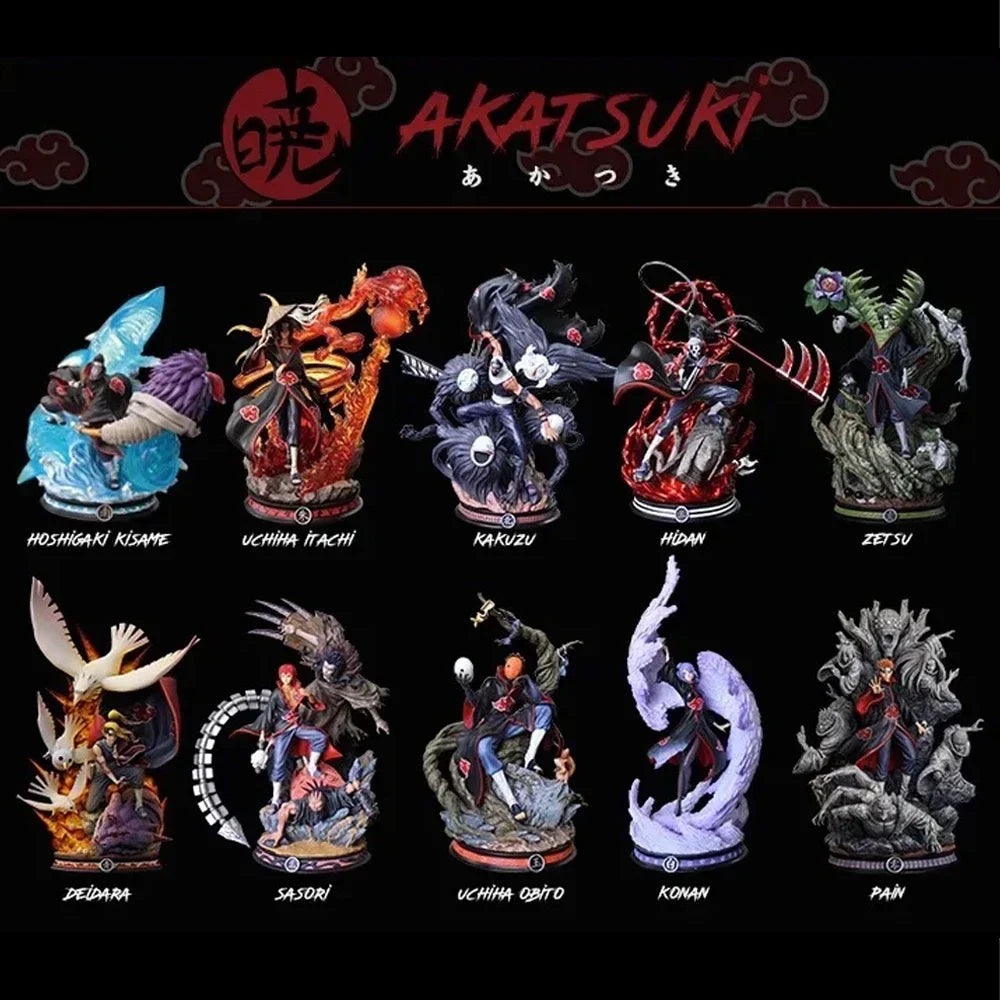 Large - Sized Anime Naruto Akatsuki Figures Uchiha Obito Figur Konan Kakuzu PVC Action Figure Ornaments Figurine Gift Collection