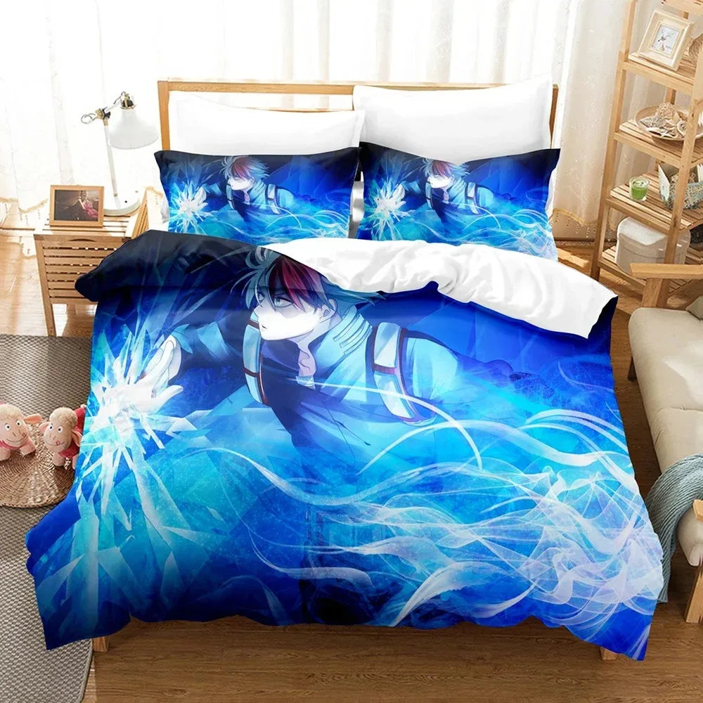 3d Anime Bedding Set My Hero Academia Quilt Duvet Cover Sets No Sheet Home Decor Single Queen King Size Gift Cute Kids Cartoon