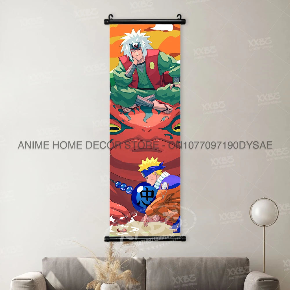 Naruto Posters Senjyuu Hashiram Hanging Painting Tobirama Wall Art Sarutobi Hiruzen Anime Scrolls Picture Namikaze Minato Decor