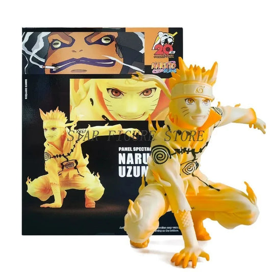 NARUTO Shippuden Figures Uzumaki Naruto Kurama Action Figure Courageous Strength That Binds Collection Model Toys Car Ornaments