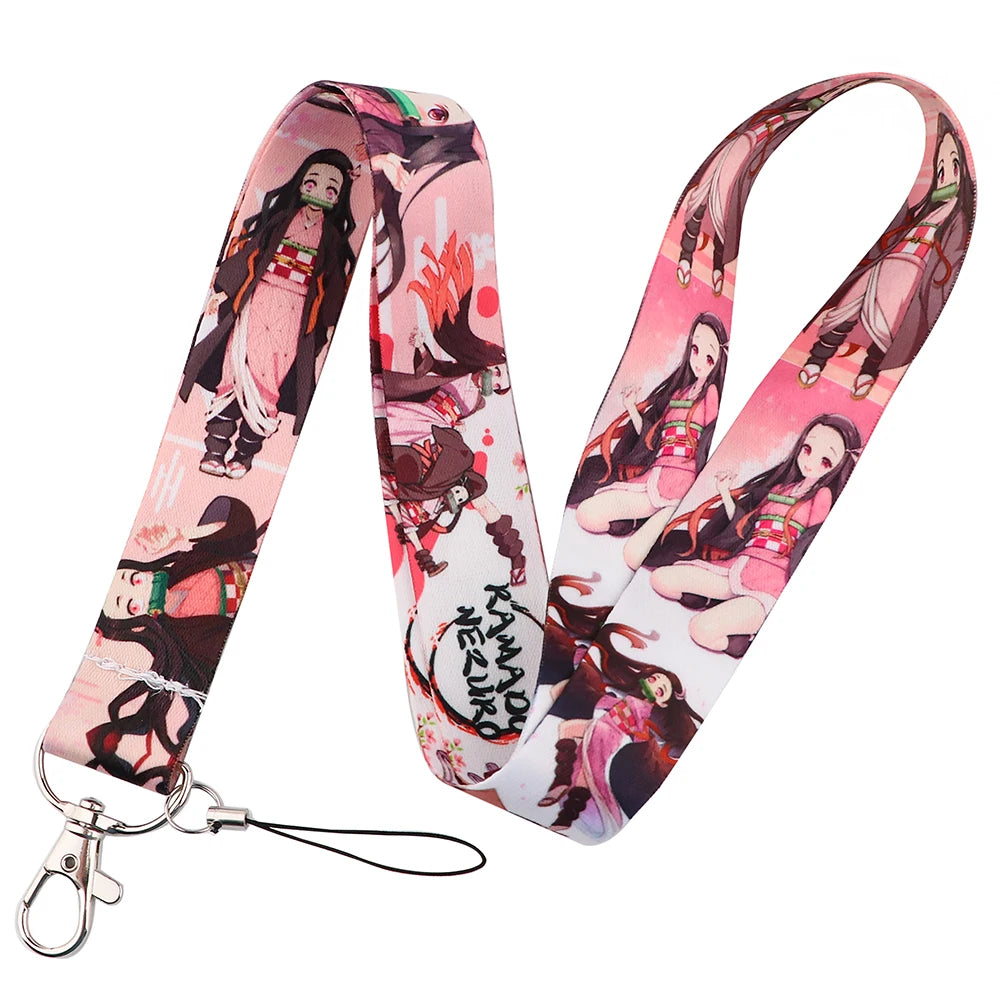 Anime Lanyard for Keys Card ID Badge Holder Phone Charm Key Chain Key Holder Key Rings Accessories