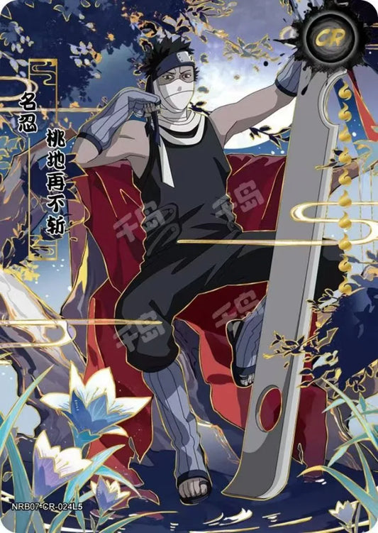 KAYOU Genuine Naruto Card T2w7 Chapter of Soldiers Ninja World CR Uzumaki Naruto Momochi Zabuza Anime Role Collection Cards Toy