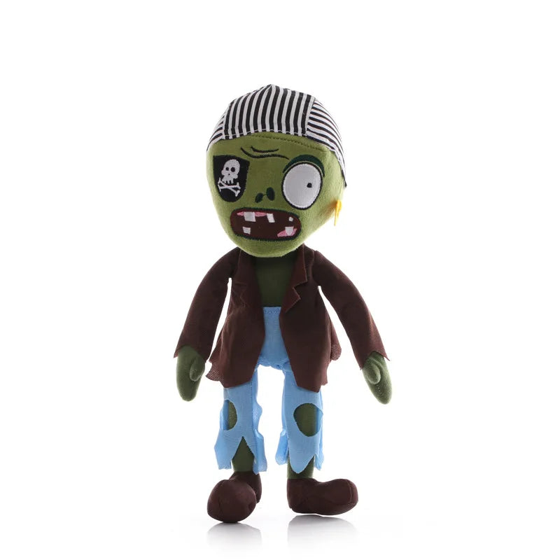 1pcs 30cm Plants vs Zombies Plush Stuffed Toys PVZ Hats Pirate Duck Cowboy Zombies Plush Soft Toy Doll Gifts for Children Kids