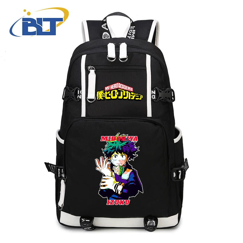 My Hero Academia Anime Backpack Campus Student Schoolbag Youth Travel Bag s Back to School Gift