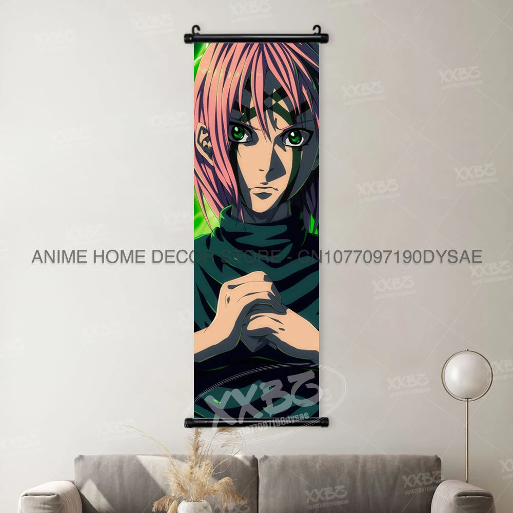 Naruto Posters Senjyuu Hashiram Hanging Painting Tobirama Wall Art Sarutobi Hiruzen Anime Scrolls Picture Namikaze Minato Decor