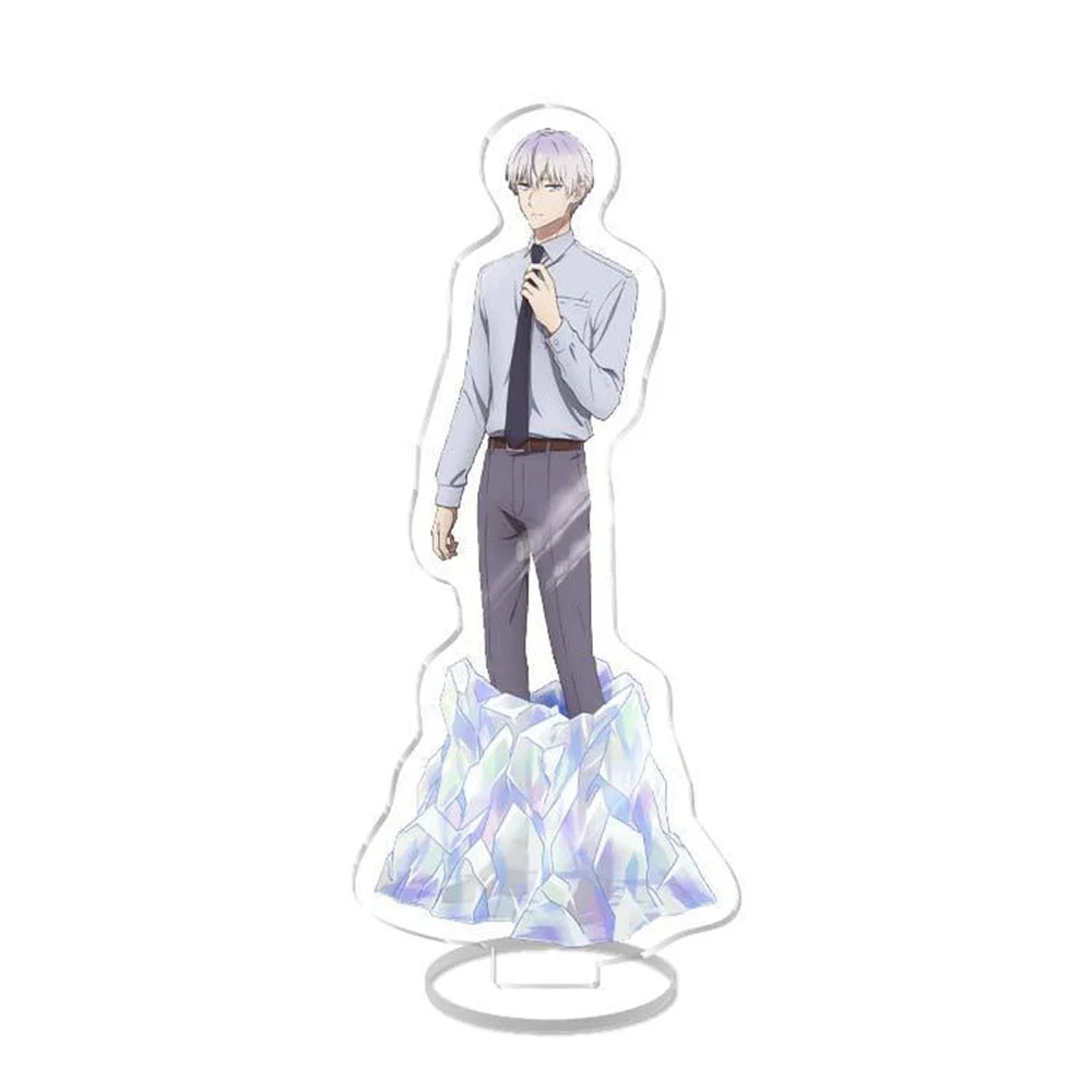 15CM Cartoon Anime Figure The Ice Guy and His Cool Female Colleague  Acrylic Stand Model Plate Desktop Office Home Collection