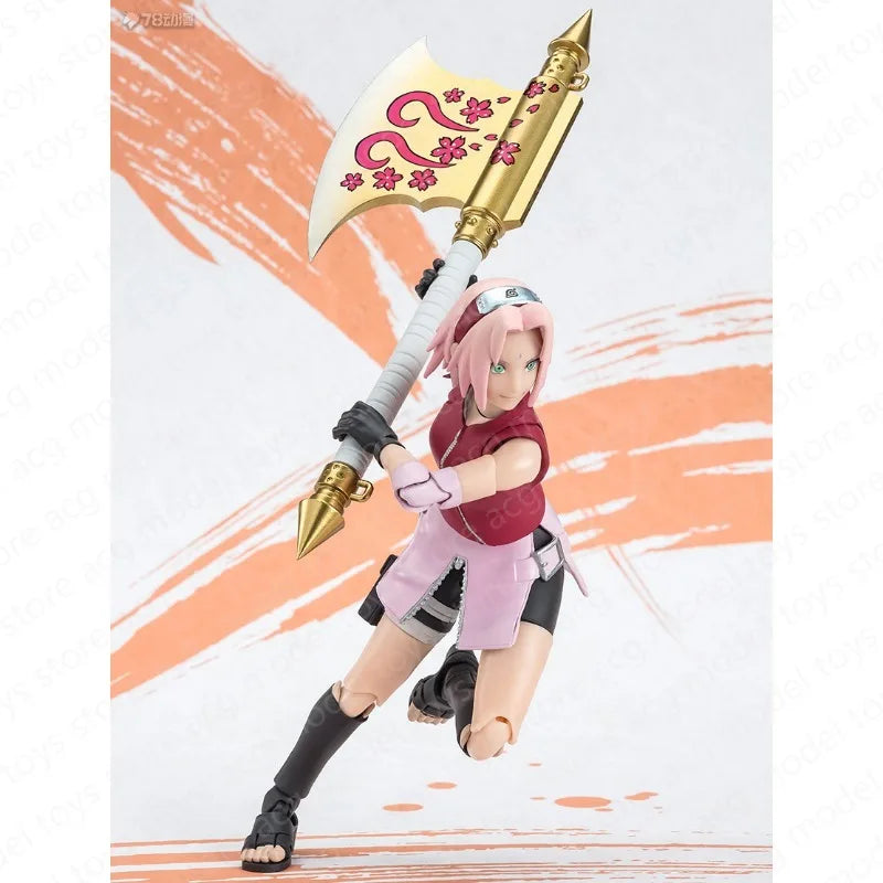 In Stock Original Bandai S.H.Figuarts SHF NARUTO Haruno Sakura 99 Figure Anime Model Toy Collect Action Gifts